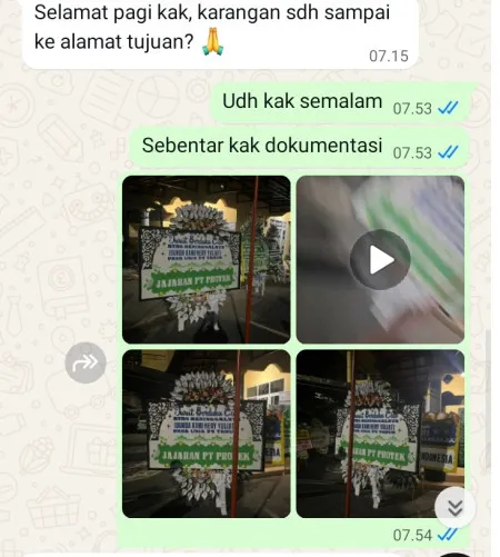 Pengiriman Papan Bunga Selamat Sumur Batu