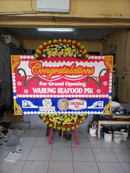 Papan Bunga Ucapan Selamat Sumur Batu