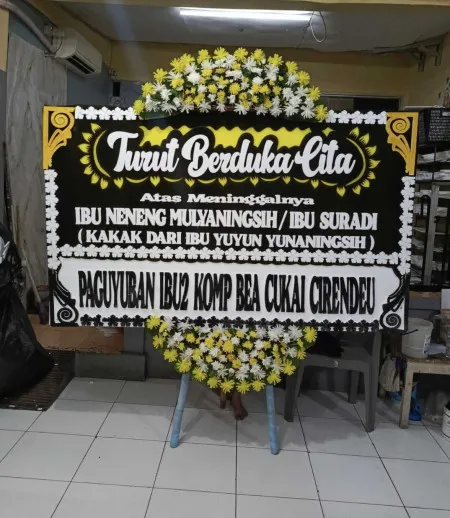 Papan Bunga Duka Sumur Batu